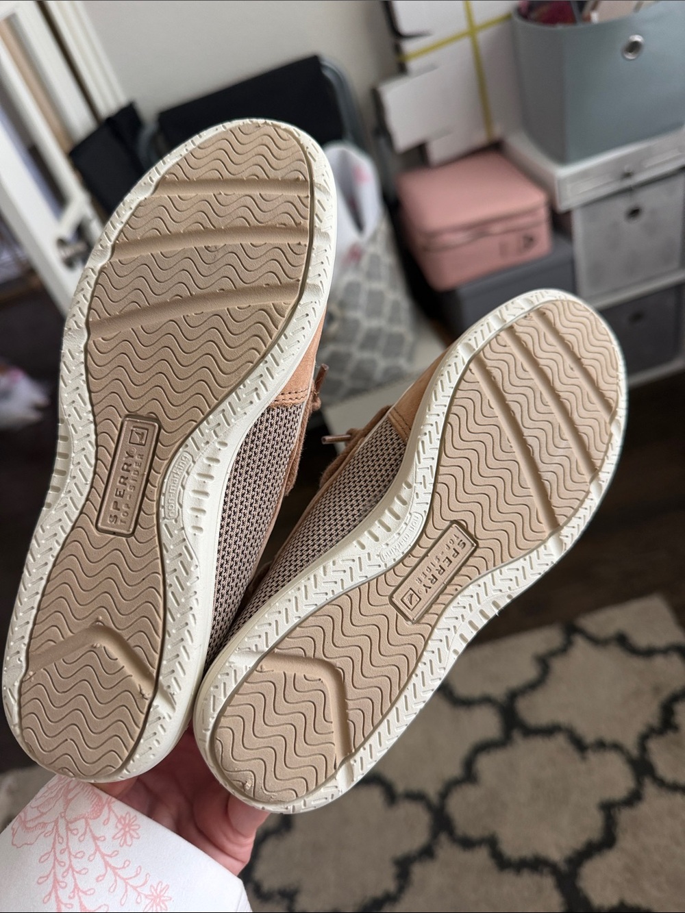 Sperry big kids Chestnut Brown Leather Boat Shoes - Picture 2 of 3